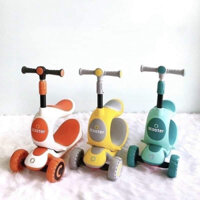 Xe scooter cho bé đa năng 3in1   Xe trượt scooter 808 cho bé 3 bánh to phát sáng