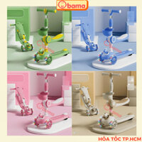 Xe scooter cho bé, Xe trượt CÓ ĐÈN PHÁT SÁNG, có ghế ngồi, đa năng, 3 bánh,  Cho bé từ 1 - 10 tuổi