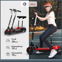 Xe scooter điện gấp bánh lớn có phanh tay 6.5inch Pin axit chì 15km/lần sạc tải trọng 80kg