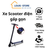 Xe Scooter Điện Gấp Gọn Bánh Xe 5,5 inch Tích Hợp Đồng Hồ Led, Xe Scooter Di Chuyển Tiện Lợi