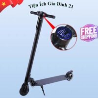 Xe scooter điện gấp gọn tốc độ tối đa 25km/h, dung lượng pin 10.4Ah,tốc độ sạc nhanh, đồng hồ led và đèn chiếu siêu sáng