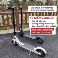 Xe scooter điện XIAOMI M365 gấp gọn bánh 8.5inch, kết nối app thông minh 40km/lần sạc, tốc độ tối đa 30/km