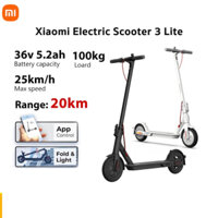 Xe scooter Điện Xiaomi Scooter 3 Lite MJDDHBC03ZM tốc độ tối đa 25km/1h phạm vi di chuyển 20km