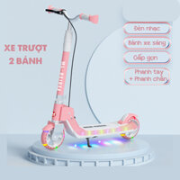 xe scooter trượt 2 bánh cho bé từ 4-15 tuổi BILA tải trọng 100kg có phanh tay chân, nhạc đèn vui nhộn, đồ chơi trẻ em