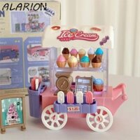 Xe tải bánh mì Mini ALARION, Đồ chơi xe tải kem phát sáng DIY, Giá đỡ món tráng miệng Mini đầy màu sắc dễ thương Giá đỡ thức ăn cho trẻ em Đồ chơi xe tải Giả vờ Nhà chơi