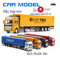 Xe tải thùng container, xe kim loại, ô tô tải, xe kim loại, món quà dành cho các bé trai