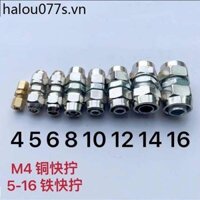 Xe Tải Trachea Nhanh Vít Khớp 12 Nhanh 10 Khớp Sắt 8 Khớp Thẳng PU Khớp 5 Trachea 4 Sắt Bộ 6