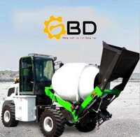Xe tải trộn bê tông bồn quay 360°