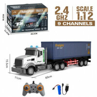 Xe tải trộn, Xe Công, Xe Cẩu Tháp điều khiển từ xa 2.4GHz Âm thanh 11 kênh nhạc Ánh sáng chuyển động tự do Hợp kim RC