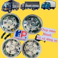 [XE TẢI]Chụp Mâm Inox 16inch (R16) Cho Mọi Xe Tải XE Ô TÔ, XE HƠI  (5 tắc kê-6 tắc kê)