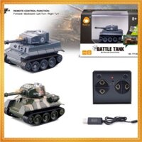 Xe Tăng điều khiển từ xa Mini Tank RC 1/64 777-585 bản V2 2.4ghz - Có Pin Sạc Đồ chơi xả stress sáng tạo