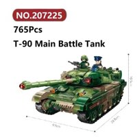 ✨Xe Tăng T-90 Tanks Đồ Chơi Lắp Ráp Mô Hình 765Chi Tiết Sembo Block Tank Lắp Ghép Xếp Hình