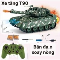 Xe tăng T90 điều khiển từ xa pin sạc bánh xích có âm thanh - Toykids38