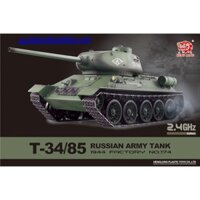 XE TANK SÔ VIẾT T-34/85 2.4G XÍCH NHỰA (1/16RTR)