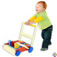 Xe tập đi bằng gỗ có đàn cho bé
