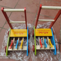 Xe Tập Đi Gà Mổ Thóc Bằng Gỗ cho bé- xe đẩy thông minh