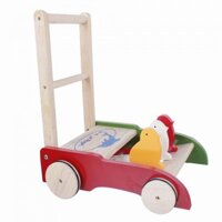 Xe tập đi gỗ IQ Toys hình con gà