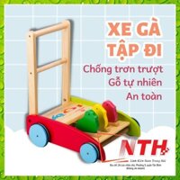 Xe tập đi gỗ - xe gà tập đi hình con gà cho bé