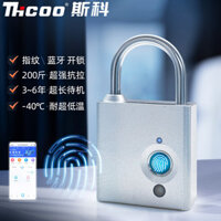 Xe Tay Ga Vân Tay Ổ Khóa Chống Thấm Nước Ngoài Trời Chống Rỉ Sét Khung Xe Kết Hợp Chống Trộm Khóa A6603