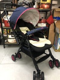 Xe thanh lý Aprica Laura màu xanh đẹp - Xe đẩy em bé Nhật Bản