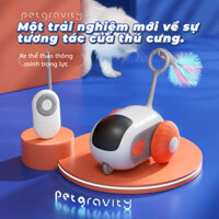 Xe thể thao thông minh Xe điện Điều khiển từ xa Đồ chơi cho mèo Tự làm giảm sự nhàm chán Lông vũ trêu chọc Cat Stick Đồ dùng cho thú cưng chống mài mòn Miễn phí Vận chuyển Hàng có sẵn < Ch Xinh Cå u L c B