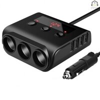 Xe Thuốc Lá Bật Lửa Ổ Cắm Trong Ô Tô Bộ Chia Cáp 4 Cổng Giao Diện USB Tự Động Thuốc Lá Bật Lửa Ổ Cắm Xe Ô Tô Bộ Chuyển Đổi