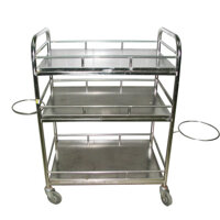 Xe tiêm 3 tầng có vành cài xô