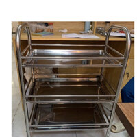 Xe Tiêm 3 Tầng-Xe Đẩy Inox 3 Tầng Y Tế