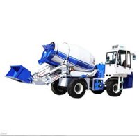 Xe Trộn Bê Tông Bồn Dọc Đa Năng Tự Xúc Vật Liệu 2m3