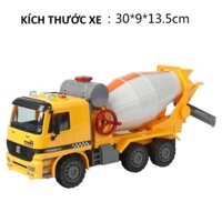 XE TRỘN BÊ TÔNG CÓ TAY QUAY THÙNG TRỘN CHẠY ĐÀ CÓ ÂM THANH VÀ ĐÈN