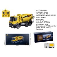 xe trộn bê tông điều khiển từ xa huina 1574
