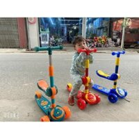 Xe trượt Scooter 2 trong 1 cho bé có đèn và nhạc