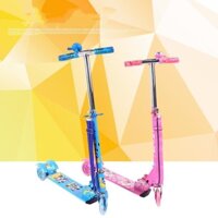 Xe trượt Scooter 3 bánh có chuông, đèn phát sáng cho bé, Đồ chơi trẻ em, xe scooter khung sắt chắc chắn