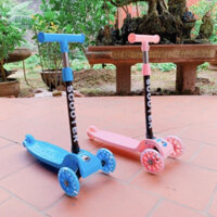 Xe Trượt Scooter 3 Bánh - Xe Đẩy Cho Bé Tập Đi Bánh Xe Phát Sáng Cho Bé Yêu