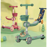 Xe trượt Scooter 3 in 1 cho bé cao cấp VBABY S808 - 3 chế độ - Bánh xe phát sáng vĩnh cữu gấp gọn