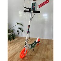 Xe trượt scooter cho bé và người lớn xe trượt có phanh tay ,gấp gọn tiện lợi có chân chống