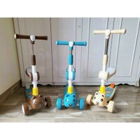Xe trượt Scooter cho bé, Xe scooter đa năng hình gấu 606 cao cấp
