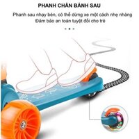 Xe trượt scooter đa năng phát sáng cho bé từ 2 đến 8 tuổi - Xe thăng bằng có nhạc, ghế nhún cho trẻ DC009 chipshop