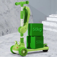 Xe trượt Scooter Ếch cao cấp trang bị nhạc và đèn tăng chỉnh chiều cao