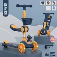 Xe trượt scooter Khủng Long bánh phát sáng có ghế cho người lớn hàng cao cấp đủ màu HBM001