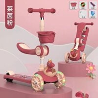 Xe trượt scooter Khủng Long bánh phát sáng có ghế cho người lớn hàng cao cấp đủ màu