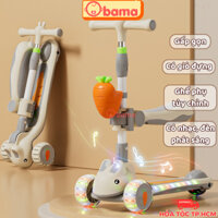 Xe trượt Scooter Thỏ Có Nhạc Và Đèn Phát Sáng Xe Scooter Cho Bé Đa Năng, Bảo Hành 1 Đổi 1, Xe Scooter Chòi Chân Cao Cấp