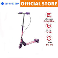 Xe Trượt Scooter Trẻ Em Có Phanh Tay 3 Bánh Phát Sáng Vĩnh Cửu Giúp Bé Rèn Luyện Vận Động Tăng Chiều Cao Cho Bé