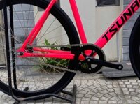 Xe TSUNAMI SNM100 Vành 4cm - Fixed gear - Hồng S - S - Đùi 5 chấu cơ bản 44T (chiếc)