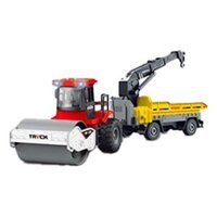 Xe ủi kèm cẩu hàng có đèn và âm thanh RFD643463 C504 (Đỏ)