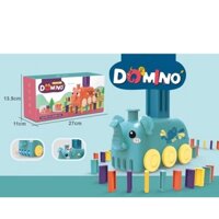 Xe xếp domino hình thú, Đồ chơi thả domino đáng yêu có nhạc, Chất liệu PU cao cấp, An toàn cho bé