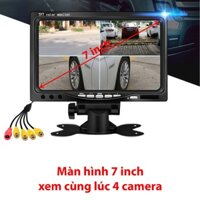 Xem cùng lúc 4 camera | Màn hình taplo, kích thước 7 inch - Sản phẩm chỉ gồm Màn hình, chưa có camera