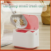 Xẻng cho mèo xẻng thùng rác nhỏ mini có nắp chống lật úp xẻng khử mùi dụng cụ tiện dụng xẻng cho mèo túi nhặt rác cho thú cưng nhà vệ sinh cho mèo