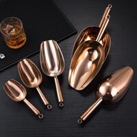 Xẻng đá dày inox quán trà sữa đặc biệt trà khô bột ngô xẻng xẻng vàng lớn