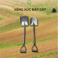 Xẻng làm vườn xúc đất xúc cát Xẻng xây dựng cán thép liền chắc khoẻ và sử dụng tiện lợi